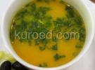 Тыквенный суп-пюре с морковью и зеленью