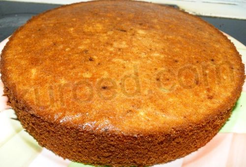Торт Чернослив в шоколаде, пошаговое приготовление  - испечь медовый бисквит