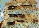 Торт Сказка со сливочно-сметанным кремом и черносливом