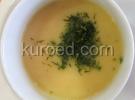 Тыквенный  суп-пюре с овсянкой и зеленью