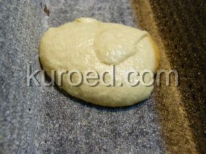 мраморный кекс, пошаговое приготовление - в форму по очереди выкладываем белое и темное тесто