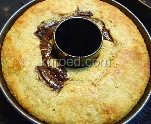 Кофейно-творожный кекс с шоколадом, пошаговое приготовление - испечь до готовности