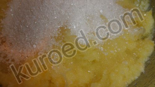 Песочный пирог с лимонной начинкой, приготовление  - перекрутить через мясорубку