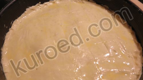 Песочный пирог с лимонной начинкой, приготовление  - накрыть 2-й частью теста