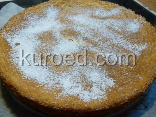 лимонный торт, пошаговое приготовление - Посыпать сахарной пудрой