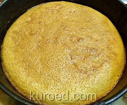 Медово-ореховый торт со сметанным кремом - выпекаем коржи при 220С