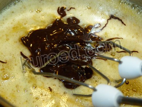 Шоколадно-банановый кекс с изюмом, пошаговое приготовление