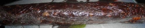 шоколадная колбаска, пошаговое приготовление - завернуть в пищевую пленку