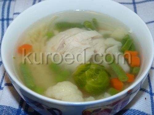 Куриный суп-лапша с овощами