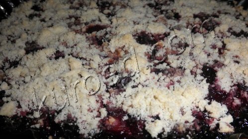 Вишневый пирог с творогом, пошаговое приготовление - испечь до готовности