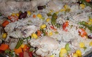 Диетическая курица с рисом и овощами