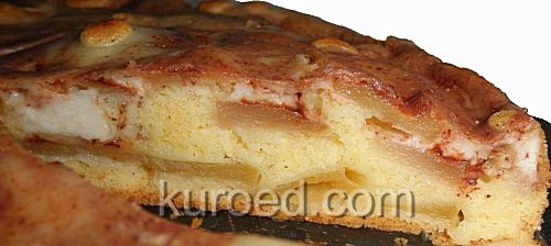 Яблочный пирог со сливочным кремом
